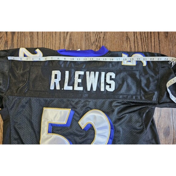 Ray Lewis #52 Baltimore Ravens NFL Reebok On Field Jersey Sz 50 Black - Picture 5 of 10